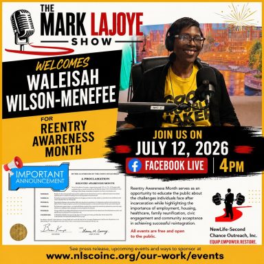 July 12th. 4pm ET. Facebook Live- RECORDING